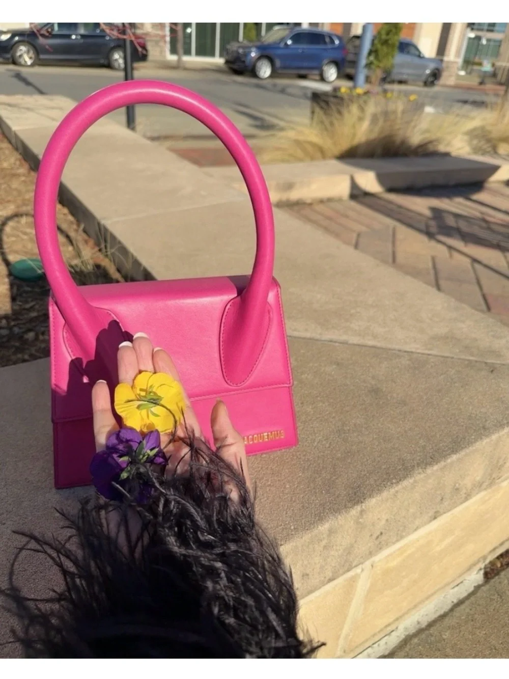 Jacquemus Magenta Bag Large
